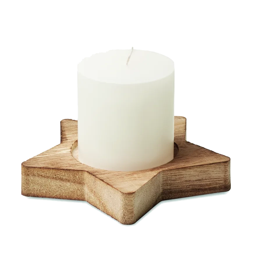 Bougeoir étoile & bougie