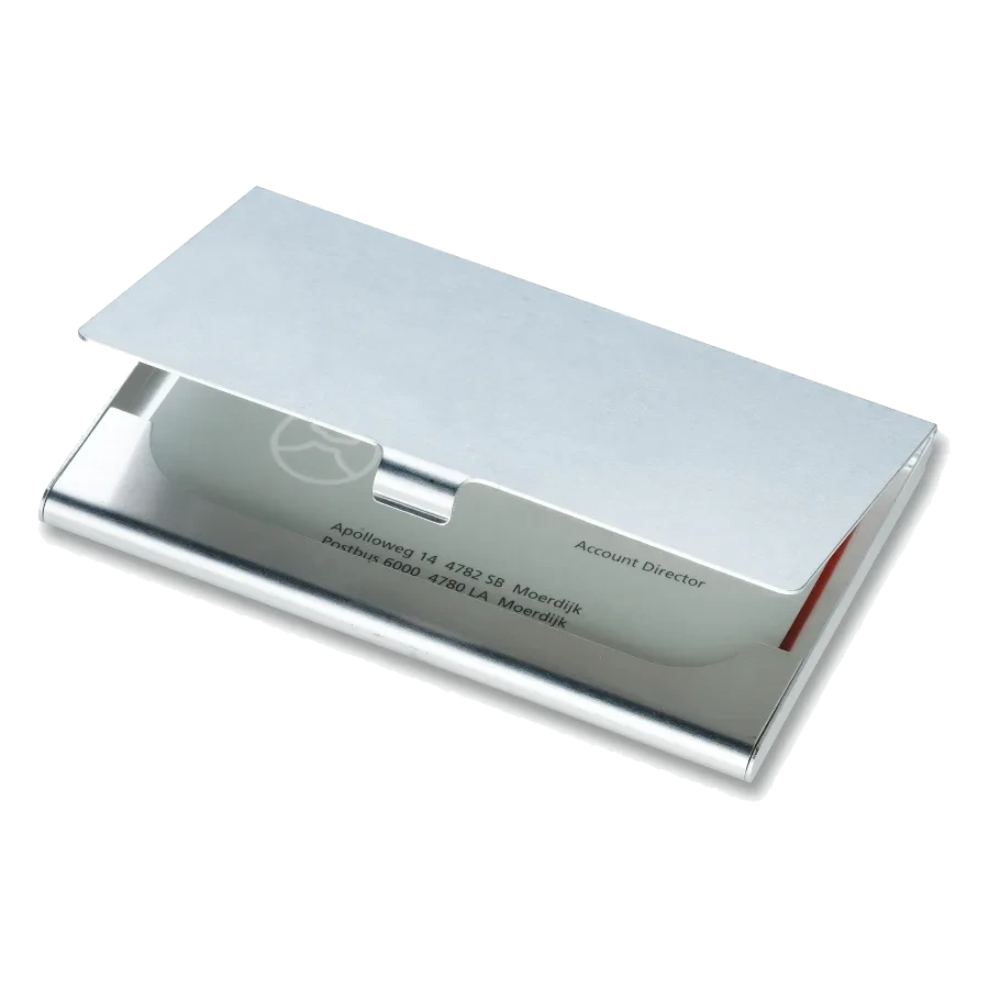Étui à cartes de visite en aluminium