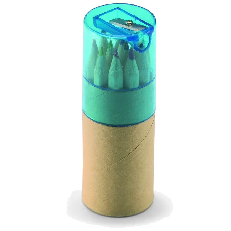 Tube de 12 crayons couleur