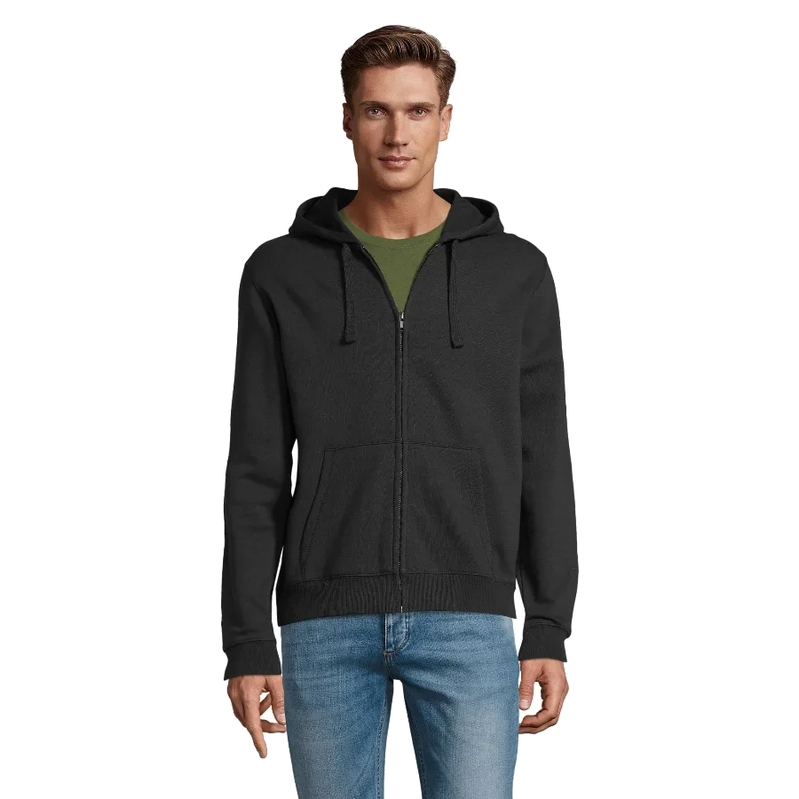 Sweat zippé à capuche homme